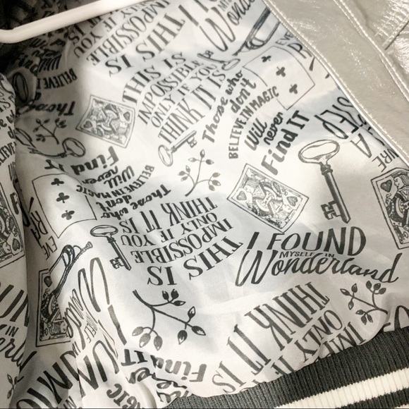 Genuine Kids by Osh Kosh B’Gosh Silver Front Zip Insulated Letterman Like Jacket - Picture 7 of 10